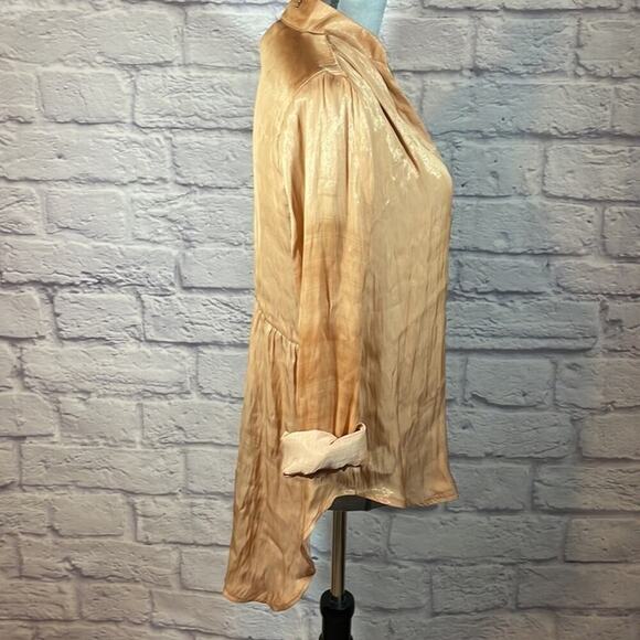 NWT H&M satin crinkle tunic blouse - Picture 2 of 8